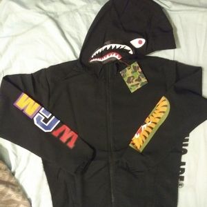 Black shark wgm hoodie jacket full zip small
